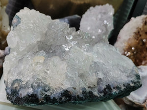 Clear Amethyst & Agate Crystal Cluster