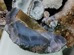 Druzy Amethyst & Agate Crystal Cluster