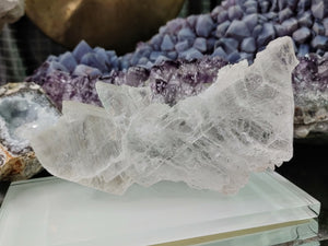 Fishtail Selenite Crystal Slab