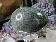 Load image into Gallery viewer, Labradorite Crystal Egg with Stand
