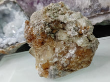 Load image into Gallery viewer, Rare Yellow Fluorite &amp; Calcite Crystal Cluster
