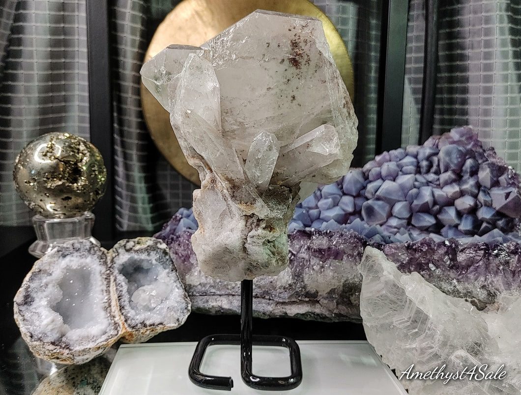 Garden Phantom Quartz Crystal on Stand