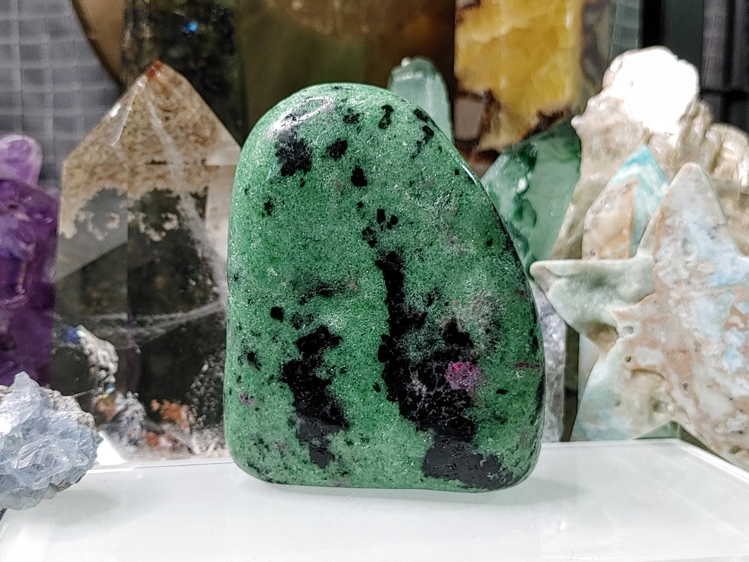 Ruby in Zoisite Polished Free Form
