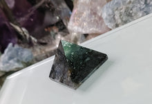 Load image into Gallery viewer, Rainbow Moonstone Mini Pyramid

