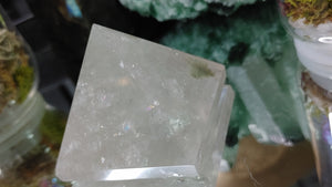 Rainbow Clear Quartz Crystal Pyramid