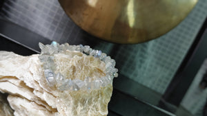 Labradorite Flash Crystal Chip Bracelet