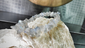 Labradorite Flash Crystal Chip Bracelet