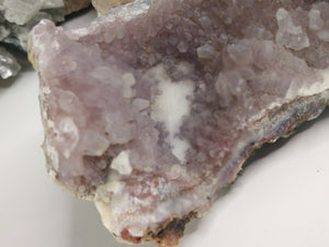 Rare Milky Druzy Amethyst Quartz Crystal Cluster