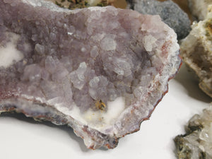 Rare Milky Druzy Amethyst Quartz Crystal Cluster
