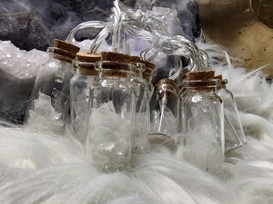 Ice Selenite Crystal in Led Jar Lights