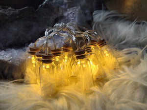 Ice Selenite Crystal in Led Jar Lights