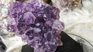 Amethyst Crystal Cluster on Stand